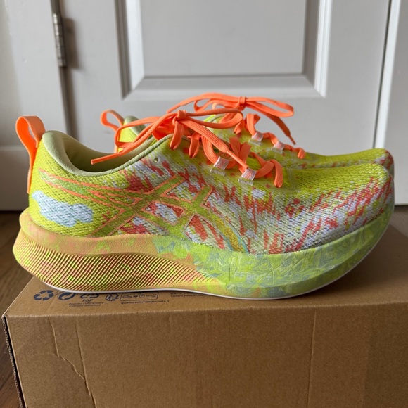 ASICS Men’s Noosa Tri 16 Safety Yellow/Cool Matcha Athletic Shoes Size 9.5 - Picture 5 of 13